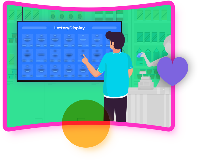 digital lottery display